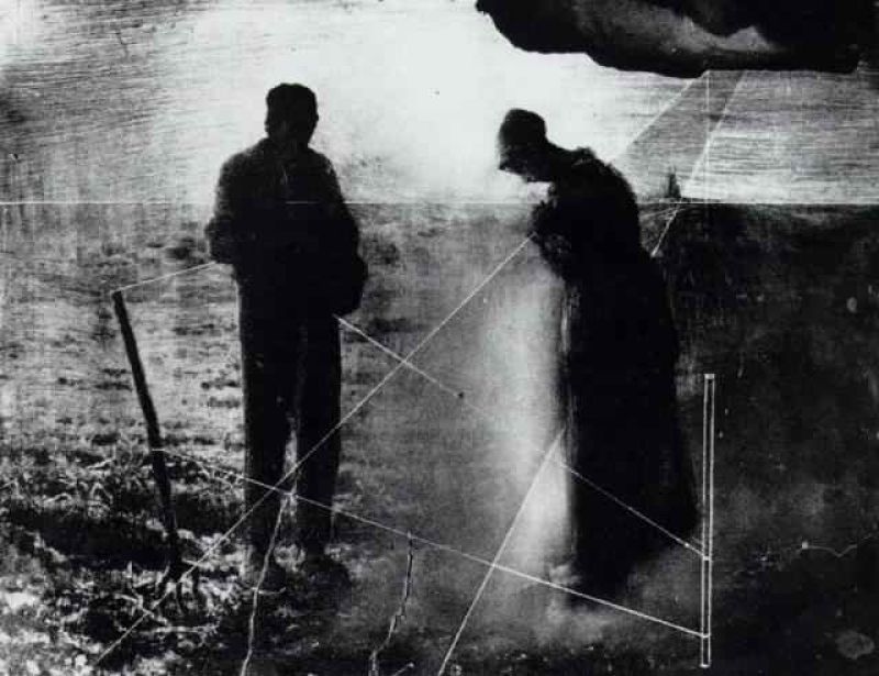 1978_11_stereoscopic composition based on millet's 'angelus' (unfinished) circa 1978.jpg